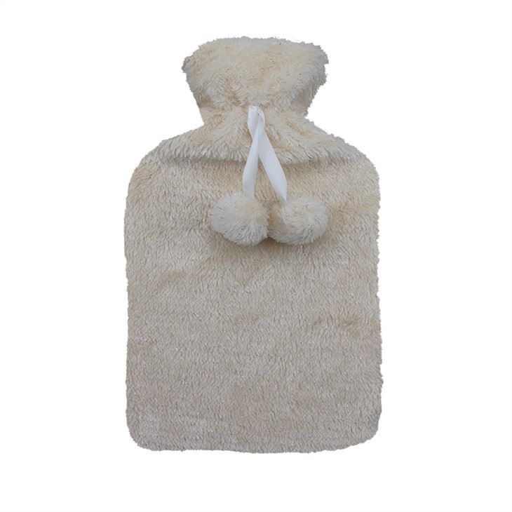 Rubber Hot Water Bottle With Plush Cover